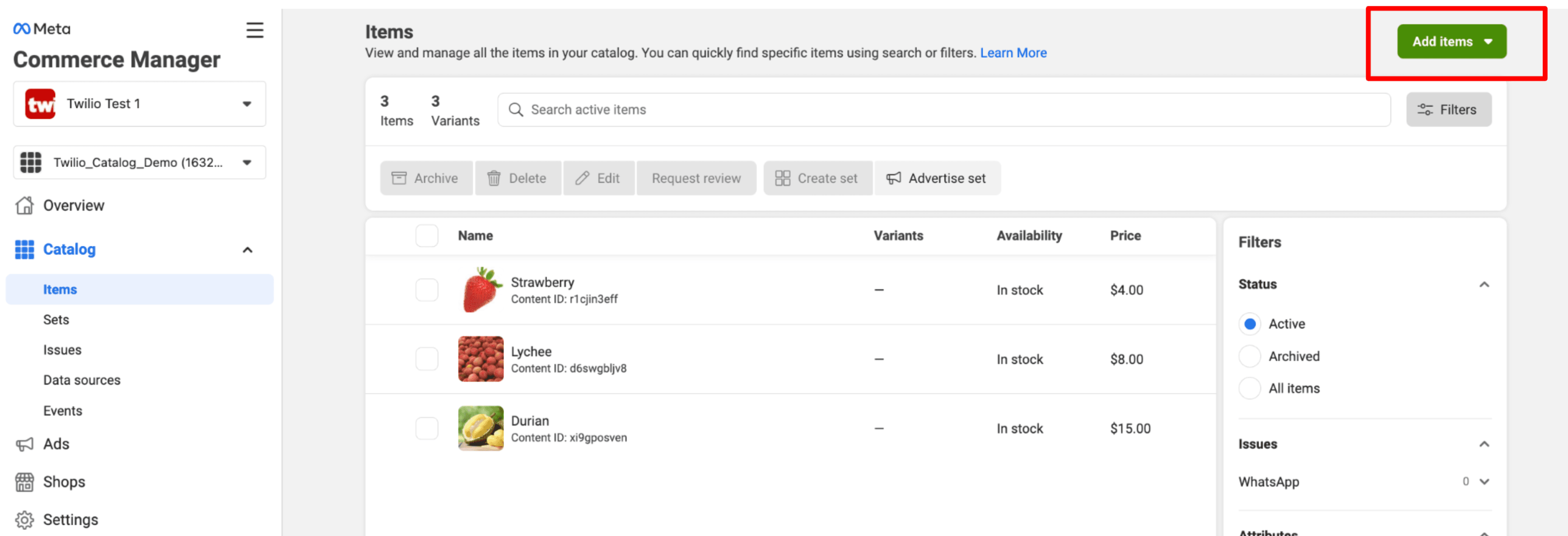 content api - message preview.