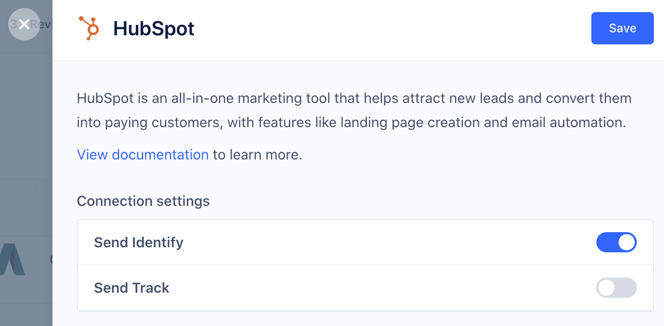 HubSpot connection approval screen showing CRM data access permissions.