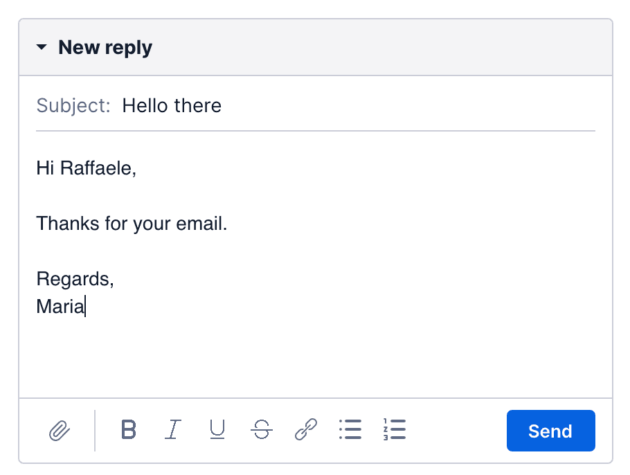 Default response template.
