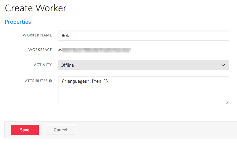 Bob's Worker Details.