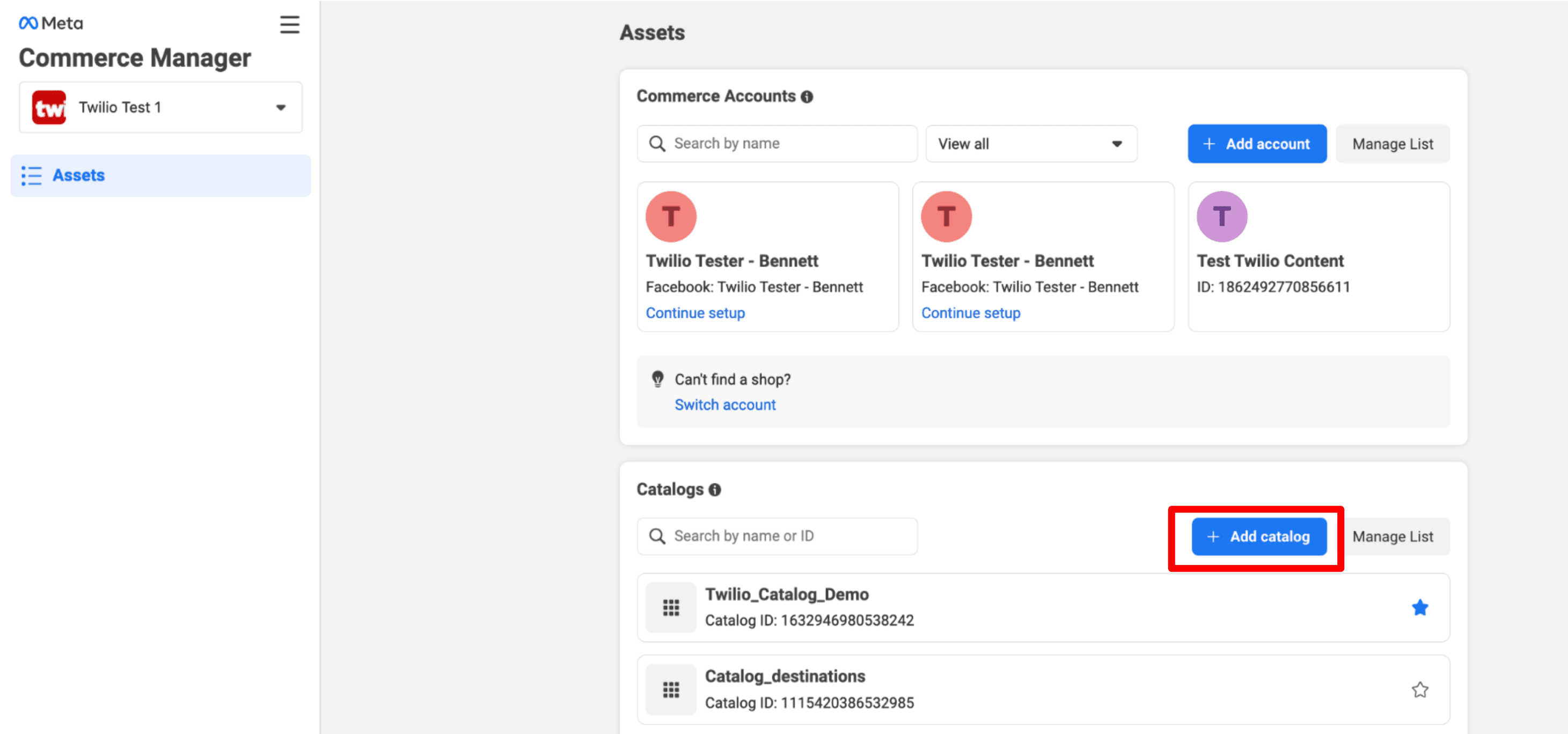 Commerce Manager showing strawberries item with content ID fhoQqwubgd, in stock for $1.00.